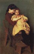 Emile Friant Chagrin d-Enfant Spain oil painting artist